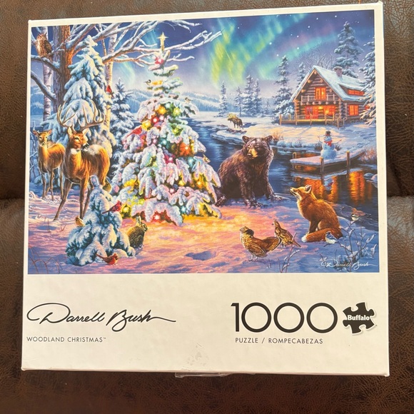 Buffalo Darrell Bush Woodland Christmas Puzzle- 1000 pieces - Picture 1 of 2